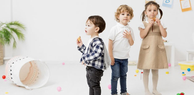 Preschoolers learning together